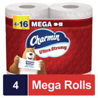 Charmin® Ultra Strong Bathroom Tissue, Septic Safe, 2-Ply, White, 220 Sheet/Roll, 4/Pack, 8 Packs/Carton Regular Roll Bath Tissues - Office Ready