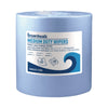 Boardwalk® Hydrospun Wipers, Medium Duty, 12 x 12, Blue, 1,100/Roll Disposable Dry Wipes - Office Ready