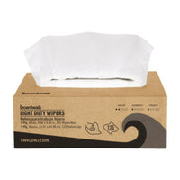 Boardwalk® One-Ply Paper Wipers, 9.84 x 9.06, White, 125 Wipers/Box, 18 Boxes/Carton Disposable Dry Wipes - Office Ready