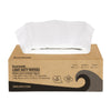 Boardwalk® One-Ply Paper Wipers, 9.84 x 9.06, White, 125 Wipers/Box, 18 Boxes/Carton Disposable Dry Wipes - Office Ready