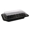Pactiv Evergreen ClearView MealMaster® Chicken Barn, 13.3 x 8.4 x 4, Black/Clear, Plastic, 105/Carton Butcher Food Containers - Office Ready
