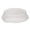 Pactiv Evergreen ClearView Dome-Style Lid with Tabs, 8.75" Diameter x 0.8" h, Clear, Plastic, 126/Carton Takeout Food Containers - Office Ready