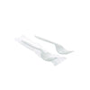 Pactiv Evergreen Fieldware Cutlery, Individually Wrapped, Mediumweight Fork, Plastic, White, 1,000/Carton Disposable Forks - Office Ready