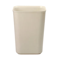 Rubbermaid® Commercial Fiberglass Wastebasket, 10 gal, Fiberglass, Beige Deskside All-Purpose Wastebaskets - Office Ready