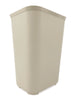 Rubbermaid® Commercial Fiberglass Wastebasket, 10 gal, Fiberglass, Beige Deskside All-Purpose Wastebaskets - Office Ready