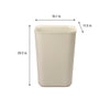 Rubbermaid® Commercial Fiberglass Wastebasket, 10 gal, Fiberglass, Beige Deskside All-Purpose Wastebaskets - Office Ready