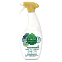 Seventh Generation® Professional Tub & Tile Cleaner, Emerald Cypress and Fir Scent, 26 oz Spray Bottle, 8/Carton Tub/Tile/Shower/Grout Cleaners - Office Ready