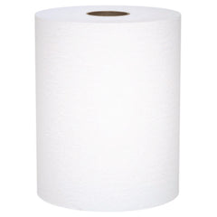 Scott® Universal 100% Recycled Fiber Hard Roll Paper Towels, 1-Ply, 8" x 800 ft, White, 6 Rolls/Carton