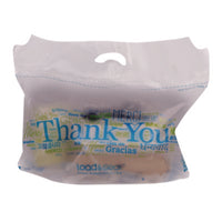 Bagcraft Load & Seal Delivery Bag, Thank You Labeling, Cut-Out Handles, 21