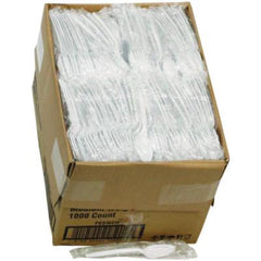 Pactiv Evergreen Fieldware Cutlery, Individually Wrapped, Mediumweight Spoon, Plastic, White, 1,000/Carton