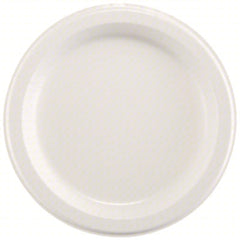 Dixie® Ultra® Heavy-Weight Paper Plates, 10" dia, White, 125/Pack, 4 Packs/Carton