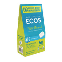 ECOS® Laundry Detergent Packs, Free and Clear, 40/Pack Laundry Detergents - Office Ready