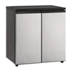 Avanti 5.5 Cu. Ft. Side by Side Refrigerator/Freezer, Black/Platinum Counter Height Refrigerators - Office Ready