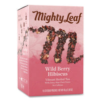 Mighty Leaf® Tea Whole Leaf Tea Pouches, Wild Berry Hibiscus, 15/Box Tea Packets - Office Ready