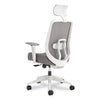 HON® Altern Mesh Mid-Back Task Chair, 17.95 to 21.1 Seat Height, Gray Seat, Gray/White Back, White Base Office Chairs - Office Ready