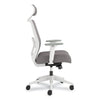 HON® Altern Mesh Mid-Back Task Chair, 17.95 to 21.1 Seat Height, Gray Seat, Gray/White Back, White Base Office Chairs - Office Ready