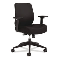 HON® Altern Upholstered Low-Back Task Chair, 16.5 to 19.56 Seat Height, Black Seat, Black Back, Black Base Office Chairs - Office Ready