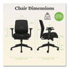 HON® Altern Upholstered Low-Back Task Chair, 16.5 to 19.56 Seat Height, Black Seat, Black Back, Black Base Office Chairs - Office Ready