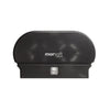 Morcon Tissue Morsoft® Small Core Tissue Dispenser, 11.86 x 5.48 x 7.32, Black Translucent Small-Core Standard Roll, Twin Toilet Paper Dispensers - Office Ready