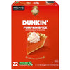 Dunkin'® K-Cup® Pods, Pumpkin Spice, 22/Box Coffee K-Cups - Office Ready