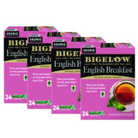 Bigelow® English Breakfast Tea K-Cups®, 24/Box, 4 Box/Carton Tea K-Cups - Office Ready