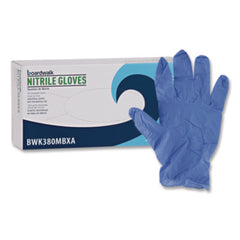 Boardwalk® Disposable General-Purpose Nitrile Gloves, Medium, Blue, 4 mil, 100/Box