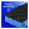 O-Cedar® Scrunge Heavy Duty Sponge, 2.63" x 4.25", 1" Thick, Black/Blue, 2/Pack Scrub Sponges - Office Ready