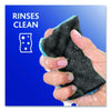 O-Cedar® Scrunge Heavy Duty Sponge, 2.63" x 4.25", 1" Thick, Black/Blue, 2/Pack Scrub Sponges - Office Ready