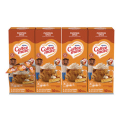 Coffee mate® Liquid Coffee Creamer, Pumpkin Spice, 0.38 oz Mini Cups, 50/Box, 4 Boxes/Carton