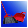 O-Cedar® PowerCorner® Pet Pro Broom and Step-on Dust Pan, 48" Handle, Red/Black/Gray Traditional Angled Brooms - Office Ready