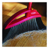 O-Cedar® PowerCorner® Pet Pro Broom and Step-on Dust Pan, 48" Handle, Red/Black/Gray Traditional Angled Brooms - Office Ready