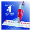 O-Cedar® ProMist MAX Spray Mop, Red/White/Gray Microfiber Head, 48" Red/Black/Gray Plastic Handle Wet Mops - Office Ready