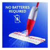 O-Cedar® ProMist MAX Spray Mop, Red/White/Gray Microfiber Head, 48" Red/Black/Gray Plastic Handle Wet Mops - Office Ready