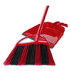 O-Cedar® One Sweep Broom with Dustpan, 53.88" Handle, Red/Black/Gray Traditional Angled Brooms - Office Ready