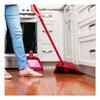O-Cedar® One Sweep Broom with Dustpan, 53.88" Handle, Red/Black/Gray Traditional Angled Brooms - Office Ready