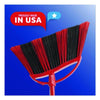O-Cedar® One Sweep Broom with Dustpan, 53.88" Handle, Red/Black/Gray Traditional Angled Brooms - Office Ready