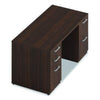 Alera® Seville Series Double Pedestal Desk, 60" x 30" x 29", Mahogany Pedestal Office Desks - Office Ready