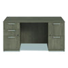 Alera® Seville Series Double Pedestal Desk, 60" x 30" x 29", Walnut Pedestal Office Desks - Office Ready
