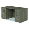 Alera® Seville Series Double Pedestal Desk, 60" x 30" x 29", Walnut Pedestal Office Desks - Office Ready