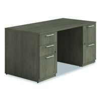 Alera® Seville Series Double Pedestal Desk, 60