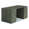 Alera® Seville Series Double Pedestal Desk, 60" x 30" x 29", Walnut Pedestal Office Desks - Office Ready