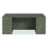 Alera® Seville Series Double Pedestal Desk, 72" x 36" x 29", Walnut Pedestal Office Desks - Office Ready