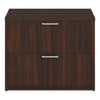Alera® Seville Series Lateral File Cabinet, 2 Legal-Size File Drawers, Mahogany, 36" x 24" x 29" Lateral File Cabinets - Office Ready