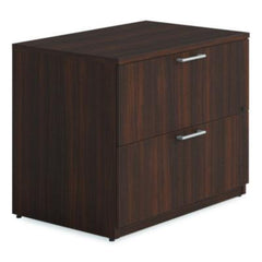 Alera® Seville Series Lateral File Cabinet, 2 Legal-Size File Drawers, Mahogany, 36" x 24" x 29"