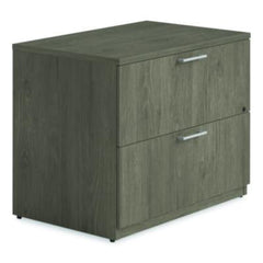 Alera® Seville Series Lateral File Cabinet, 2 Legal-Size File Drawers, Walnut, 36" x 24" x 29"