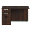 Alera® Seville Series Desk Return With Pedestal, Left, 48" x 24" x 29", Mahogany Left Returns - Office Ready