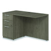 Alera® Seville Series Desk Return With Pedestal, Left, 48" x 24" x 29", Walnut Left Returns - Office Ready