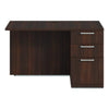 Alera® Seville Series Desk Return With Pedestal, Right, 48" x 24" x 29", Mahogany Right Returns - Office Ready