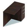 Alera® Seville Series Desk Return With Pedestal, Right, 48" x 24" x 29", Mahogany Right Returns - Office Ready