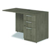 Alera® Seville Series Desk Return With Pedestal, Right, 48" x 24" x 29", Walnut Right Returns - Office Ready